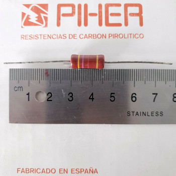 1 X 1W 4,7K 4.7K 4K7 5% 1970s VINTAGE PIHER RESISTOR. NOS. C1795U10F100222