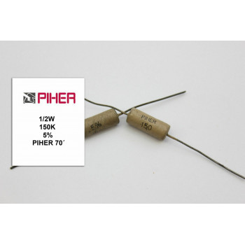 RARE VINTAGE PIHER RESISTOR. 1/2W 150K 5% *1 PC* NOS (New Old Stock)1960´S+