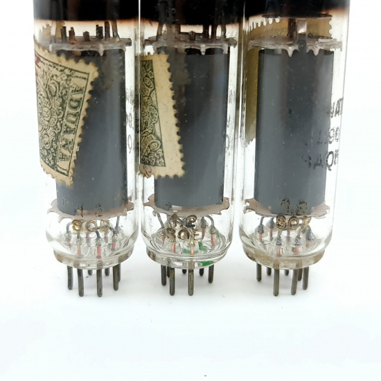 3 X 6AQ5 / EL90 MINIWATT TUBE. 1950s...