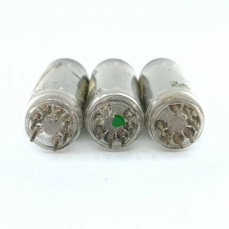 3 X 6AQ5 / EL90 MINIWATT TUBE. 1950s PROD. SOLID GETTER. 58. CB401