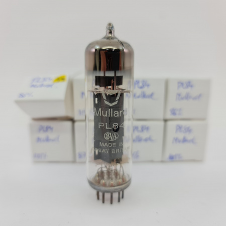 8 X PL84 MULLARD TUBE. 1960s PROD. B-CODES. COPPER RODS. 59. CB401