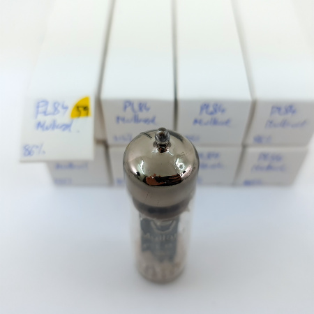 8 X PL84 MULLARD TUBE. 1960s PROD. B-CODES. COPPER RODS. 59. CB401