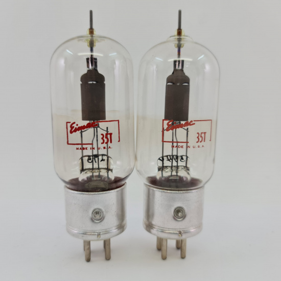 2 X JAN 35T EIMAC TUBE. 1950s PROD....