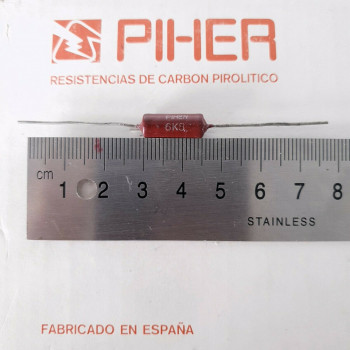 1 X 1W 6,8K 6.8K 6K8 10% 1960s VINTAGE PIHER RESISTOR. NOS. C1795U2F200121