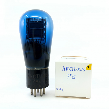 1 X PZ ARCTURUS TUBE. 1950s PROD. BLACK PLATES. USED. 8. CB404