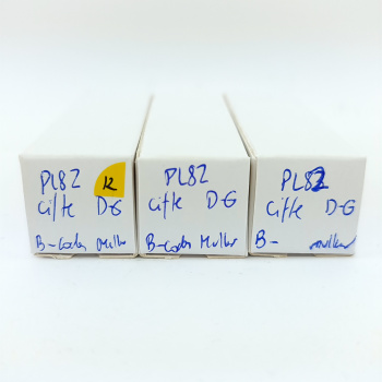 3 X PL82 CIFTE TUBE. 1960s...