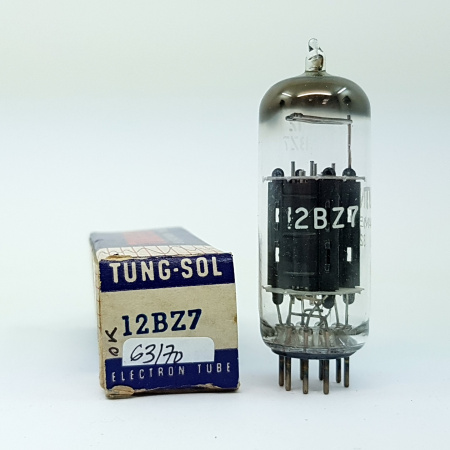 1 X 12BZ7 TUNG-SOL TUBE. 63% / 70%. D GETTER. NOS / NIB. RC19