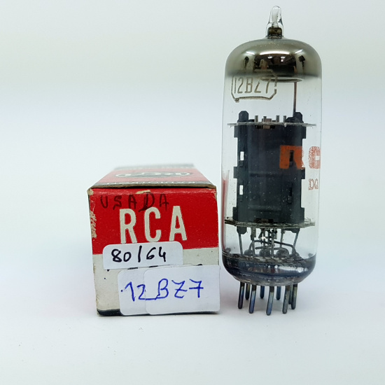 1 X 12BZ7 RCA TUBE. 80% / 64%. USED. RC19