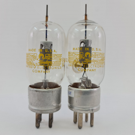 2 X 3C24 UNITED ELECTRONICS TUBE. 1950s PROD. METAL BASE. MATCHED PAIR. 15. CB404