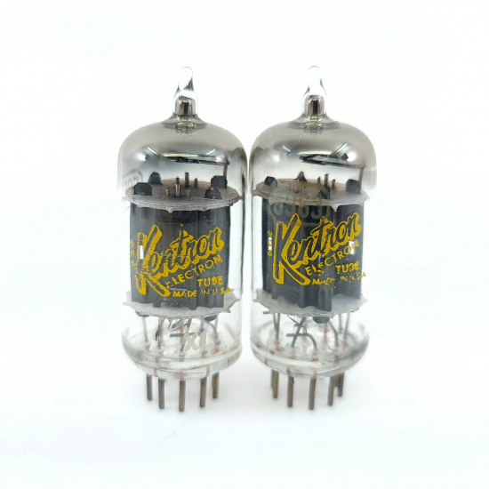 2 X 5963 KENTRON TUBE. 1950s PROD....
