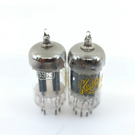 2 X 5963 KENTRON TUBE. 1950s PROD....