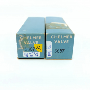 2 X 5687 CHELMER TUBE....