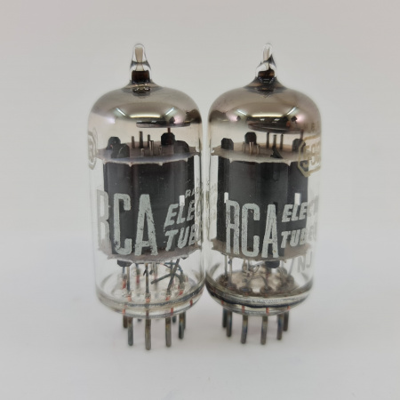 2 X 5963 RCA TUBE. 1960s PROD. 17MM PLATES. PAIR. 26. CB404