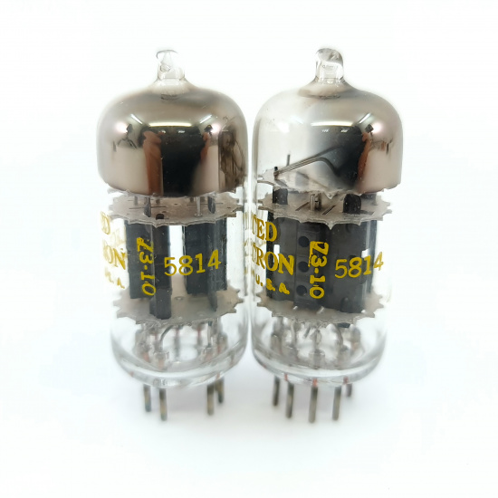 2 X 5814 UNITED ELECTRON TUBE. 1970s...