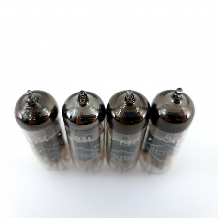 4 X EL84 HALTRON TUBE. 1960s RUSSIAN PROD. INVERTED CUP GETTER. USED. 31. CB404