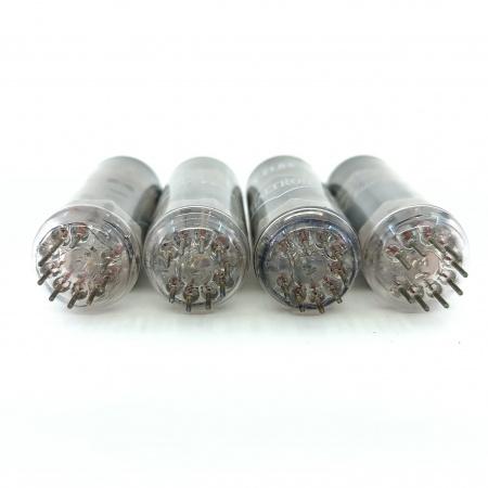 4 X EL84 HALTRON TUBE. 1960s RUSSIAN PROD. INVERTED CUP GETTER. USED. 31. CB404