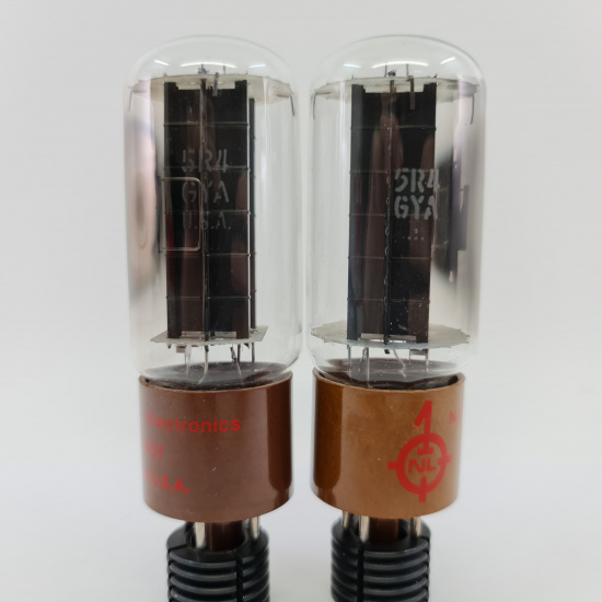 2 X 5R4GY NATIONAL TUBE. 1950s PROD....