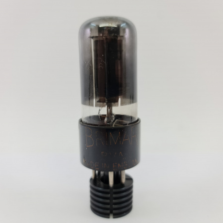 1 X 6V6GT BRIMAR TUBE. 1950s PROD. BLACK PLATES. RECTANGULAR GETTER. 36. CB404