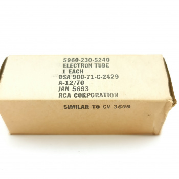 1 X JAN 5693 RCA TUBE.... 2