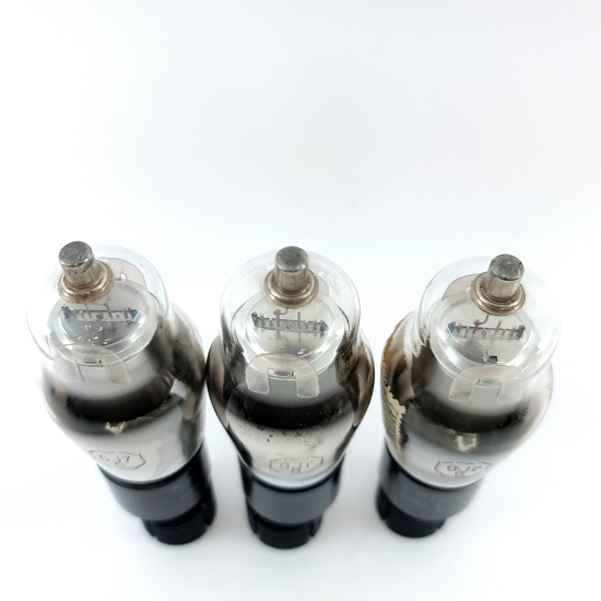 3 X 6J7G RCA TUBE. 1950s PROD. 004...