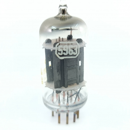 1 X 5963 UNITED ELECTRON TUBE. 1970s PROD. BLACK PLATES. 46. CB404