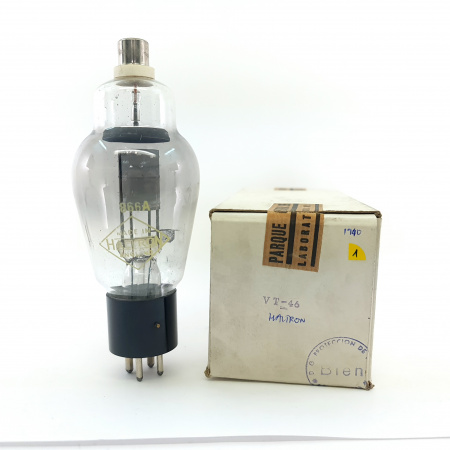 1 X 866A / VT-46A HALTRON TUBE. 1940s PROD. FLAT GETTER. 1. CB399