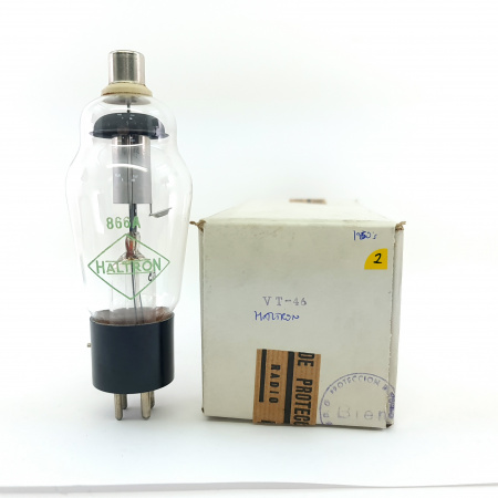 1 X 866A / VT-46A HALTRON TUBE. 1950s PROD. SOLID GETTER. 2. CB399