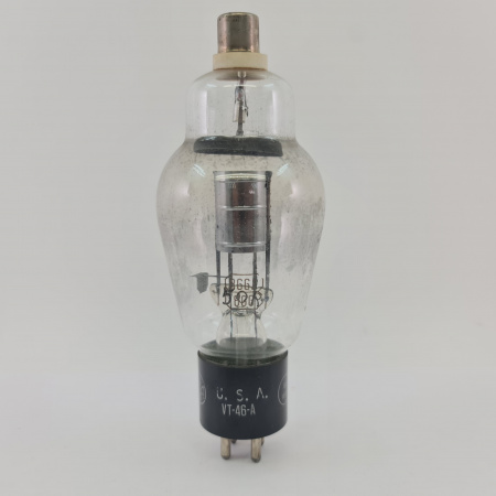 1 X 866A / VT-46A RCA TUBE. 1940s PRODUCTION. FLAT GETTER. 21. CB399