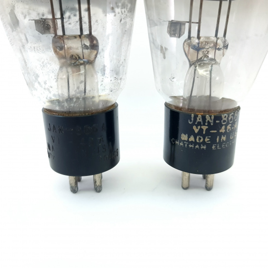 2 X VT-46A / 866A CHATHAM ELECTRONICS...
