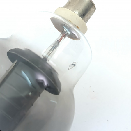 2 X VT-46A / 866A CHATHAM ELECTRONICS TUBE. 1940s PROD. ENGRAVED LOGO. 23.CB399