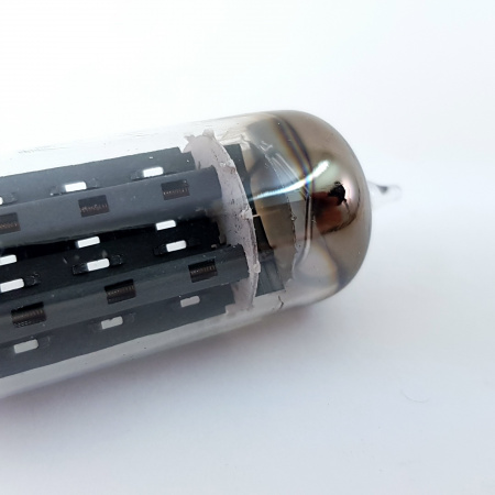 1 X 7044 TUBE. USA PRODUCTION. D-GETTER. COPPER RODS. 3 MICA. 1. CH112