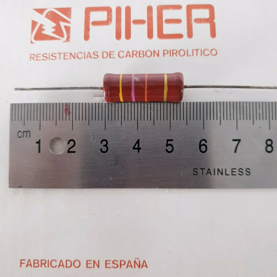 1 X 2W 47K 5% 1970s VINTAGE PIHER RESISTOR. NOS. C1795U5F200121