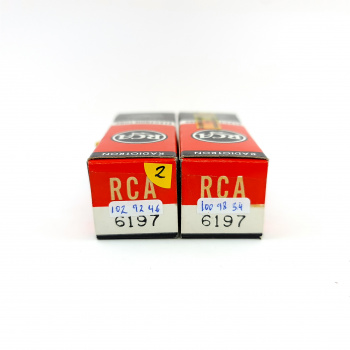 2 X 6197 RCA TUBE. 1960s...