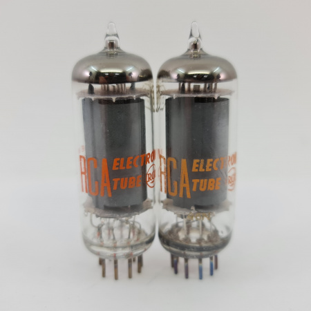 2 X 6197 RCA TUBE. 1960s PROD. 3 MICA. MATCHED PAIR. 2. CE8
