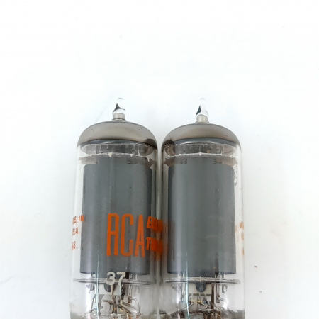 2 X 6197 RCA TUBE. 1960s PROD. 3 MICA. MATCHED PAIR. 2. CE8