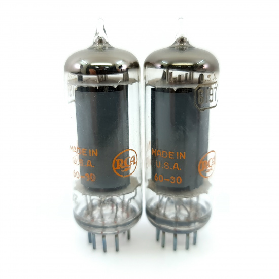 2 X 6197 RCA TUBE. 1960s PROD. 3...