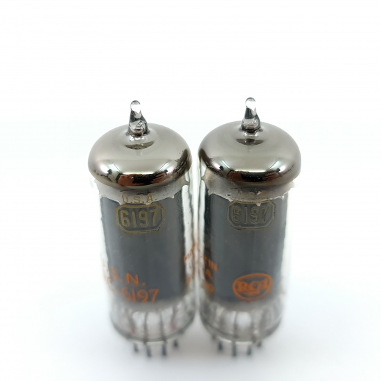 2 X 6197 RCA TUBE. 1960s PROD. 3...