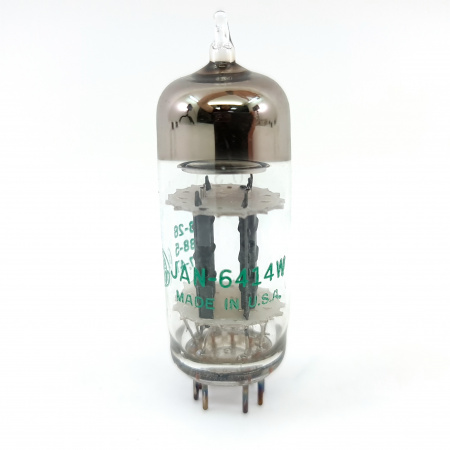 1 X JAN 6414W GENERAL ELECTRIC TUBE. 1960s PROD. SOLID GETTER. 6. CE8