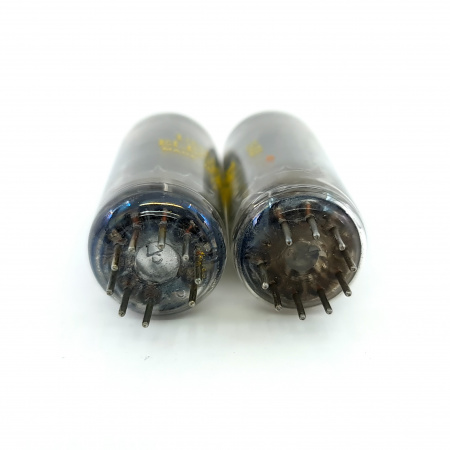 2 X 6197 UNITED ELECTRON TUBE. 1970s PROD. BLACK PLATES. 3 MICA. 14. CE8