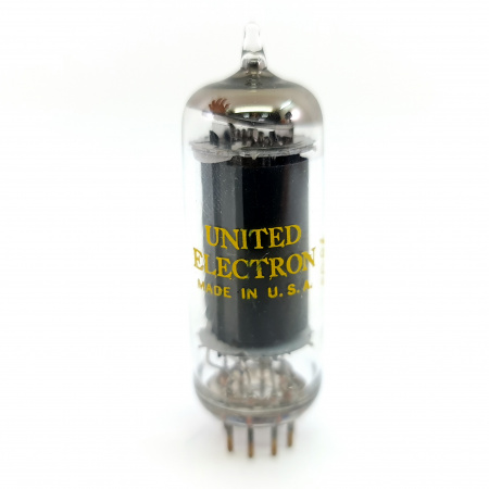 1 X 6197 UNITED ELECTRON TUBE. 1970s GENERAL ELECTRIC PROD. BLACK PLATES.15.CE8