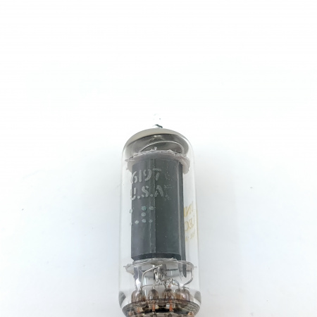 1 X 6197 UNITED ELECTRON TUBE. 1970s GENERAL ELECTRIC PROD. BLACK PLATES.15.CE8