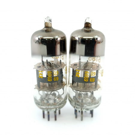 2 X 6186 HEINTZ AND KAUFMAN TUBE. 1960s PROD. MATCHED PAIR. 18. CE8