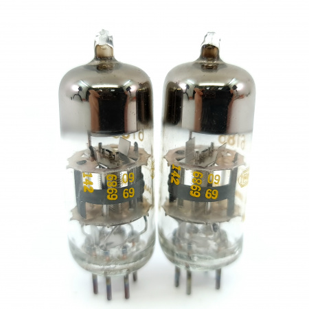 2 X 6186 HEINTZ AND KAUFMAN TUBE. 1960s PROD. MATCHED PAIR. 18. CE8