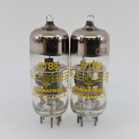 2 X 6186 HEINTZ AND KAUFMAN TUBE. 1960s PROD. MATCHED PAIR. 19. CE8