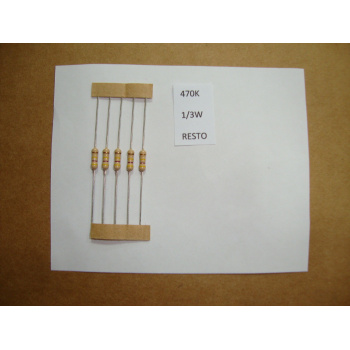 4 X RESISTOR. 1/3W 470K 5%...