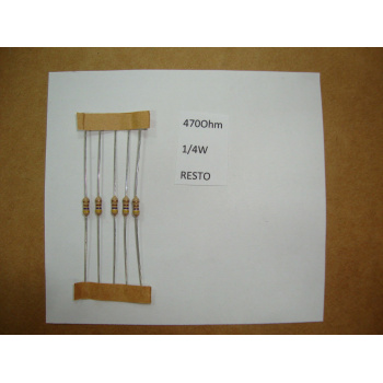 8 X RESISTOR. 1/4W 470R...