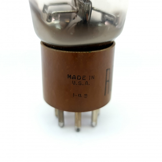 1 X 837 RCA TUBE. 1940s PROD. BLACK...