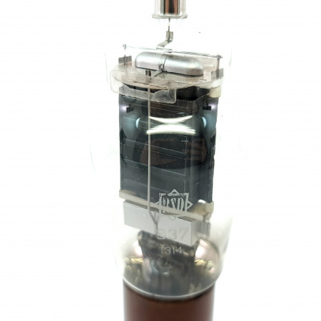 1 X 837 RSD TUBE. 1960s USA PROD. BLACK PLATES. INVERTED CUP GETTER. 5. CE34