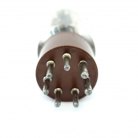 1 X CWL 837 TUBE. 1950s RCA PROD. BLACK PLATES. DUAL RECTANGULAR GETTER. 7.CE34