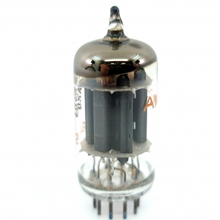 1 X 12AX7A / ECC83 / 7025 AMPEREX TUBE. 1980s PROD. COPPER RODS. CA ENA